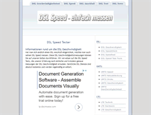 Tablet Screenshot of dsl-speed-tester.de